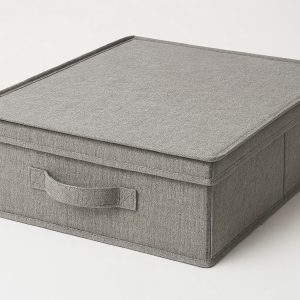 20 Collapsible Fabric Underbed Storage Box with Lid for Seasonal Items